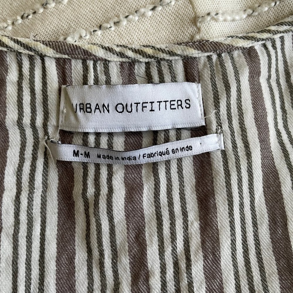 URBAN OUTFITTERS Pin Striped Wrap Crop Top - Picture 5 of 5